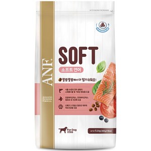 ANF 전연령용 독 소프트 사료, 연어, 5.4kg, 1개