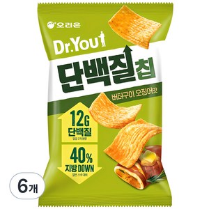 닥터유 단백질칩 버터구이 오징어맛, 60g, 6개