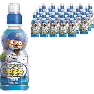 팔도 뽀로로 어린이음료 밀크맛 235 ml, 24개, 235ml