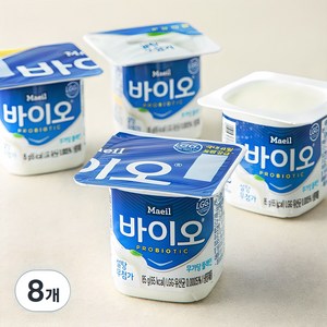 매일바이오 무가당 플레인, 85g, 8개