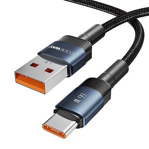 코드웨이 USB A-C타입 고속 충전케이블, 1.2m, 블루, 1개