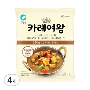 카레여왕 구운마늘 앤 양파, 108g, 4개