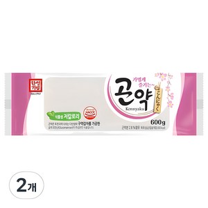 한성기업 가볍게 즐기는 곤약, 600g, 2개