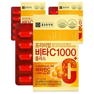 종근당건강 프리미엄 비타C 1000플러스, 100정, 110g, 3개