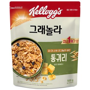 켈로그 통귀리 그래놀라 시리얼, 500g, 1개