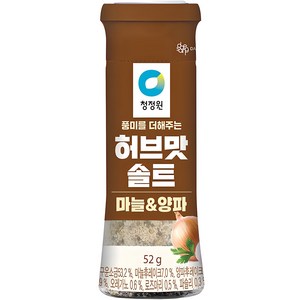 청정원 허브맛솔트 마늘&양파, 1개, 52g