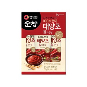 청정원순창 100% 현미 태양초 찰고추장, 180g, 1개