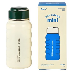 오슬로 아웃백 미니 텀블러, 화이트, 270ml, 1개