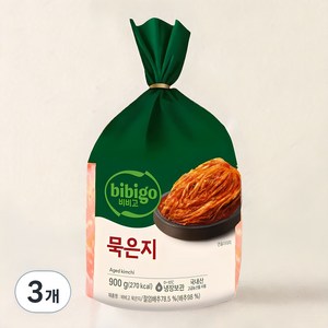 비비고 묵은지, 900g, 3개