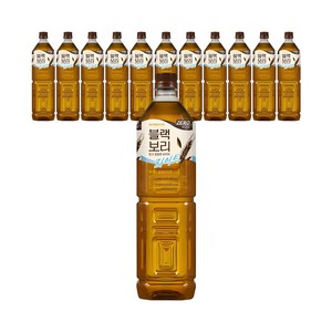 하이트진로 블랙보리 라이트 제로칼로리, 1.5L, 12개