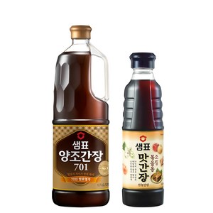 샘표 양조간장 701 1.7L + 맛간장 500ml, 2.2L, 1세트