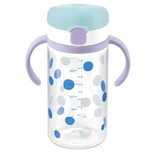 릿첼 AQ 외출용 드링킹머그 빨대컵, 320ml, 라이트블루, 1개