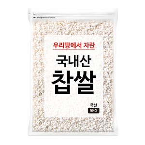 국내산 찹쌀, 5kg, 1개