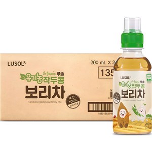 루솔 유기농 작두콩 보리차 200ml x 24p, 24개