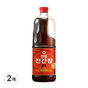 샘표 진간장 금S, 1.7L, 2개