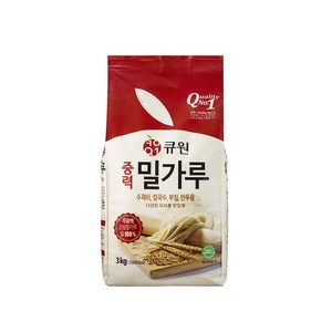 [큐원] 다목적용밀가루, 3kg, 1개