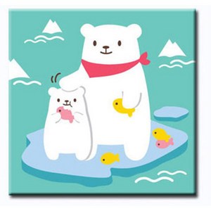 [아이러브페인팅] 바다 그리기, 01.북극곰친구, 1개