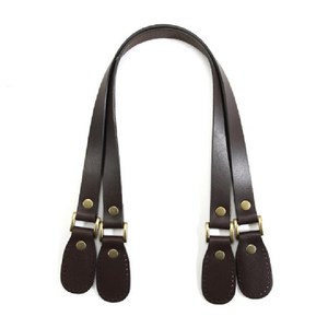 [바이핸즈] 청동 가죽핸들 (60cm), 브라운, 1개