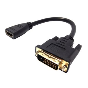 마하링크 HDMI F to DVI M 변환젠더 15cm H018, 1개
