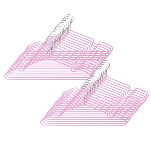 화이트래빗 PVC 논슬립 슬림형 옷걸이, 핑크, 30개
