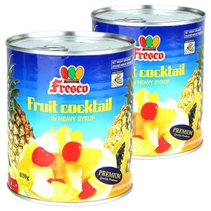Fesco 후르츠 칵테일 통조림, 820g, 2개