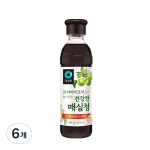 청정원 건강한 매실청, 650g, 6개