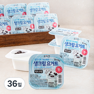 소와나무 생크림 요거트 왕초코링, 134g, 36입