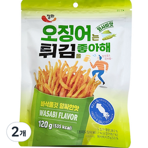 더먹다 오징어는 튀김을 좋아해 와사비맛, 2개, 120g