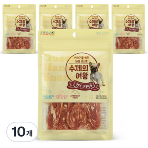 수제의여왕 강아지 간식, 연어스테이크, 70g, 10개