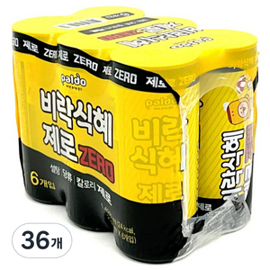 팔도 비락식혜 제로 슬림캔, 238ml, 36개