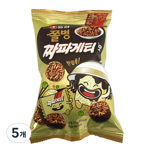 쫄병스낵 짜파게티맛, 77g, 5개