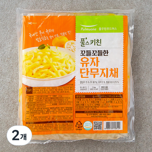 풀무원 바른선 꼬들꼬들한 유자단무지채, 1kg, 2개