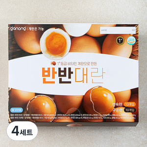 가농 1+등급 반반대란 반숙란 50g x 10구 + 구운란 40g x 10구 세트, 4세트