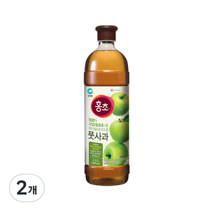 청정원 홍초 풋사과, 1.5L, 2개