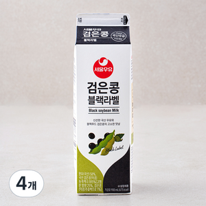 서울우유 검은콩 블랙라벨, 900ml, 4개