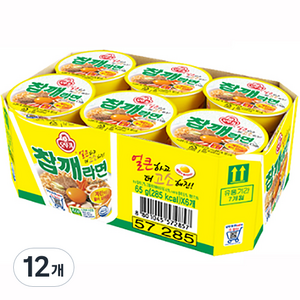 오뚜기 참깨라면 컵 65g, 12개