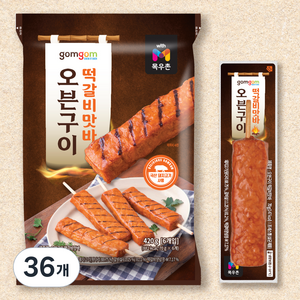 곰곰 오븐구이 떡갈비맛바, 70g, 36개