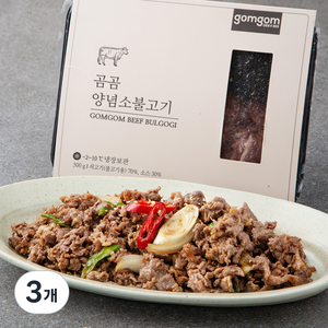 곰곰 양념 소불고기 (냉장), 500g, 3개