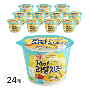 오뚜기 리얼치즈라면 용기 120g, 24개