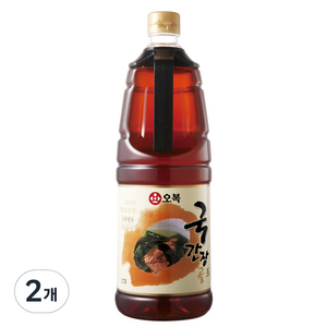 오복 국간장 골드, 1.7L, 2개