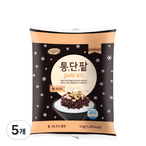 리치스 통단팥 골드파우치, 3kg, 5개