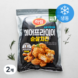 하림 에어프라이어 순살치킨 (냉동), 1kg, 2개