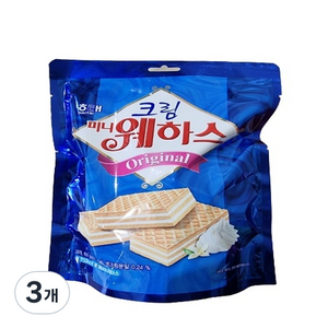 해태제과 크림 미니 웨하스, 150g, 3개