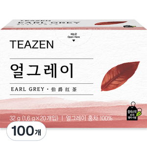 티젠 얼그레이 홍차, 1.6g, 20개입, 5개