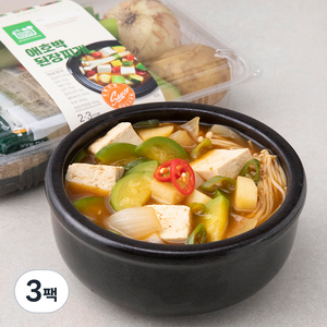 프레시밀 애호박 된장찌개 밀키트 2~3인분, 710g, 3팩