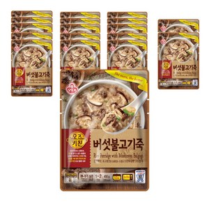 오뚜기 오즈키친 버섯불고기죽, 450g, 18개