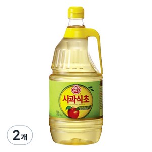 오뚜기 사과식초, 1.8L, 2개