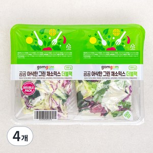 아삭한 그린 채소믹스 더플팩, 300g, 4개