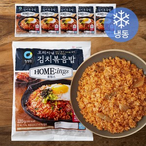 청정원 호밍스 오리지널 김치볶음밥 (냉동), 220g, 6개