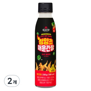 몽고간장 청양초 매운간장 아주매운맛, 330g, 2개